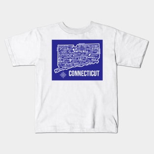 Connecticut Map Kids T-Shirt